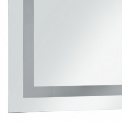 Badezimmerspiegel mit LED und Touch-Sensor 60 x 80 cm