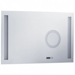 Badezimmer-Wandspiegel mit LED und Touch-Sensor 100 x 60 cm