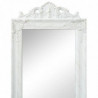 Standspiegel im Barock-Stil 160x40 cm Weiß