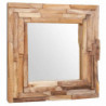 Dekorativer Spiegel Teak 60 x 60 cm Quadratisch