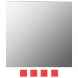 7-teiliges Wandspiegelset Quadratisch Glas