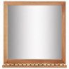 Badezimmerspiegel 60×12×62 cm Walnuss Massivholz