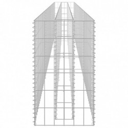 Gabionen-Hochbeet Siri Verzinkter Stahl 360×30×60 cm