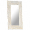 Spiegel Weiß 80x50 cm Mango Massivholz