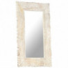 Spiegel Weiß 80x50 cm Mango Massivholz