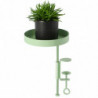 Esschert Design Blumentopfhalter mit Klemme Rund Grün S