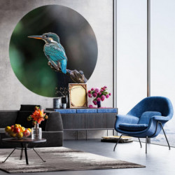 WallArt Fototapete The Kingfisher Rund 190 cm