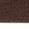 Teppich Handgefertigt Jute Rund 90 cm Braun