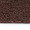 Teppich Handgefertigt Jute Rund 120 cm Braun