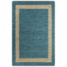Teppich Handgefertigt Jute Blau 160x230 cm