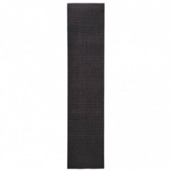 Teppich Natur Sisal 66x300 cm Schwarz