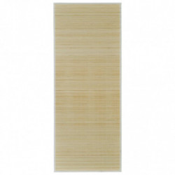Teppich Bambus 160 x 230 cm Natur