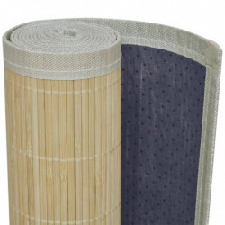 Teppich Bambus 160 x 230 cm Natur