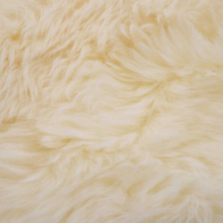 Schaffell-Teppich 60×90 cm Weiß