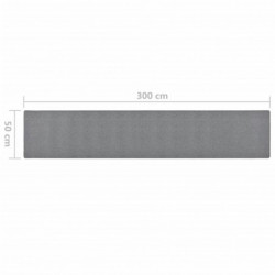 Teppichläufer Dunkelgrau 50x300 cm
