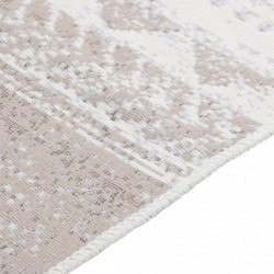 Teppich Beige 120x180 cm Baumwolle
