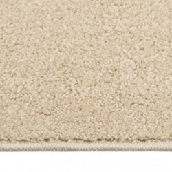 Teppich Kurzflor 80x150 cm Beige