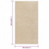 Teppich Kurzflor 80x150 cm Beige