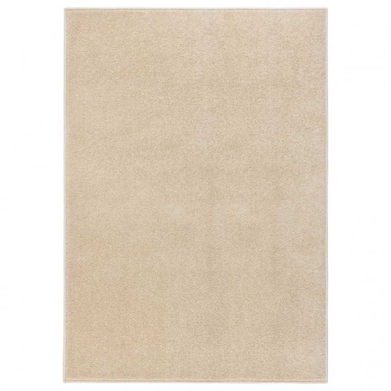 Teppich Kurzflor 240x340 cm Beige