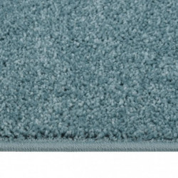 Teppich Kurzflor 80x150 cm Blau