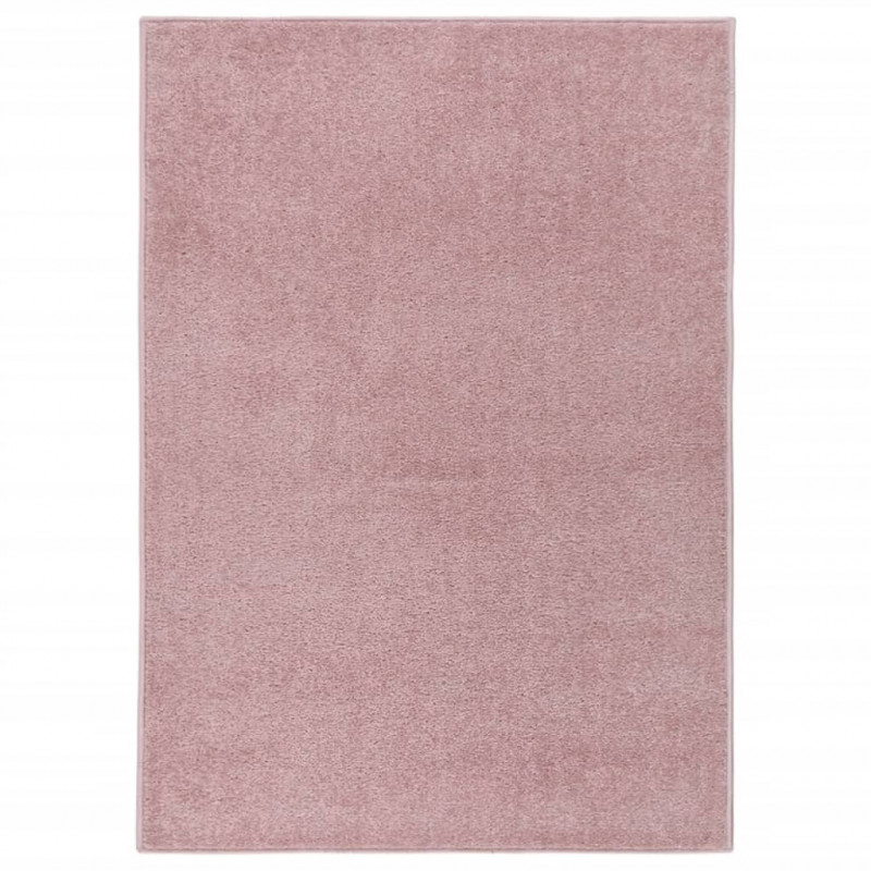 Teppich Kurzflor 140x200 cm Rosa