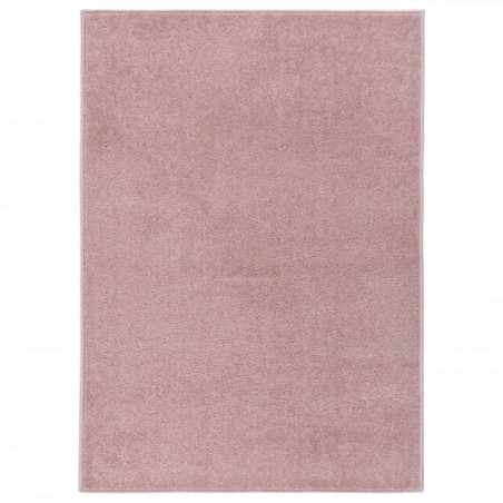 Teppich Kurzflor 140x200 cm Rosa