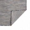 Outdoor-Teppich Flachgewebe 80x150 cm Braun und Schwarz