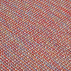 Outdoor-Teppich Flachgewebe 80x250 cm Rot