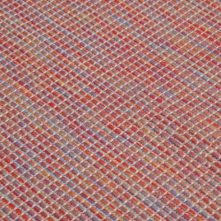 Outdoor-Teppich Flachgewebe 200x280 cm Rot