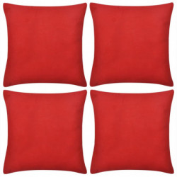 130918 4 Red Cushion Covers...