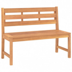 Gartenbank 114 cm Massivholz Teak