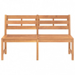 Gartenbank 150 cm Massivholz Teak