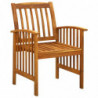 3058087 7 Piece Garden Dining Set with Cushions Solid Acacia Wood (45962+2x312129)