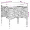 5-tlg. Garten-Bistro-Set Poly Rattan und Hartglas Schwarz