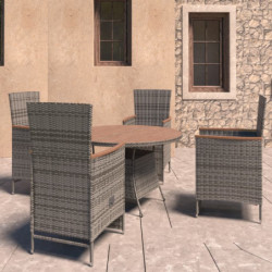 5-tlg. Garten-Essgruppe mit...