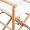 Klappbarer Regiestuhl 2 Stk. Bambus und Canvas