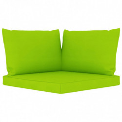 3-Sitzer-Gartensofa mit Hellgrünen Kissen