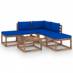 6-tlg. Garten-Lounge-Set...