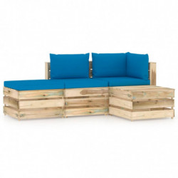 4-tlg. Garten-Lounge-Set...