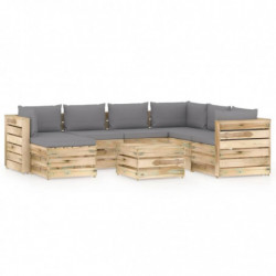 8-tlg. Garten-Lounge-Set...