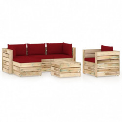 6-tlg. Garten-Lounge-Set...
