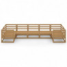 7-tlg. Garten-Lounge-Set Massivholz Kiefer