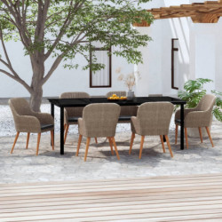 7-tlg. Garten-Essgruppe mit...