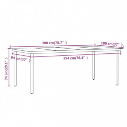 7-tlg. Garten-Essgruppe mit Auflagen Poly Rattan und Glas