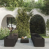 9-tlg. Garten-Lounge-Set mit Kissen Poly Rattan Schwarz