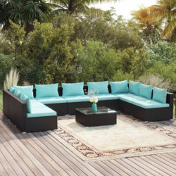 10-tlg. Garten-Lounge-Set...