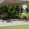 5-tlg. Garten-Lounge-Set mit Kissen Aluminium Anthrazit