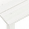 Adirondack-Gartenstuhl mit Tisch Massivholz Tanne Weiß