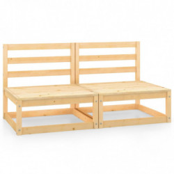 Garten-Mittelsofas 2 Stk....