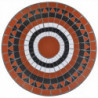 Bistrotisch Terracotta-Rot und Weiß 60 cm Mosaik